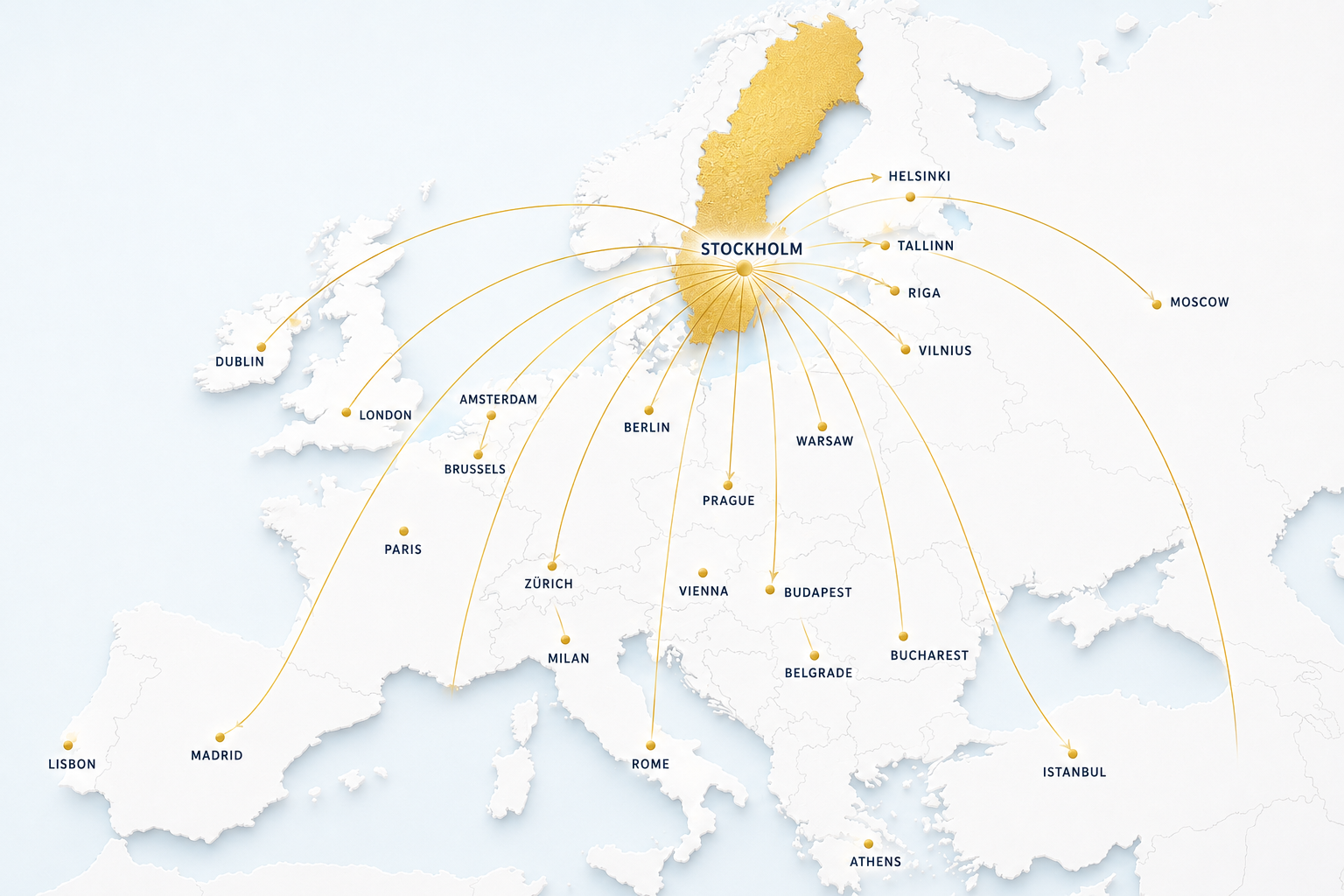 TM by Sweden distribution map across Europe